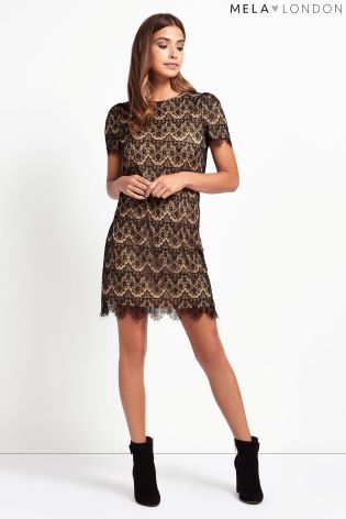 Mela Loves London Lace Detailed Dress